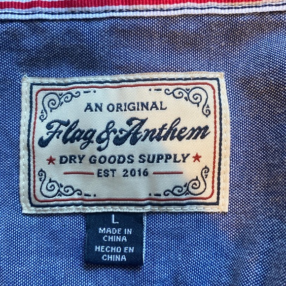 Flag & Anthem Black Flannel: Size Large - Picture 8 of 10